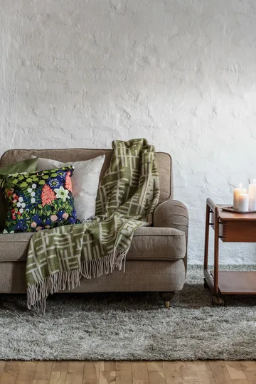 Pickepin ριχτάρι 130x170 cm - Μοσπράσινο-μπεζ - Almedahls