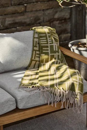 Pickepin ριχτάρι 130x170 cm - Μοσπράσινο-μπεζ - Almedahls