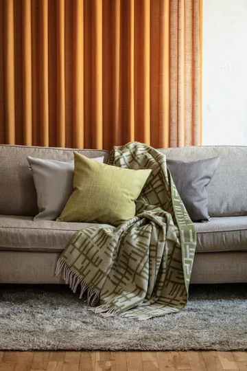 Pickepin ριχτάρι 130x170 cm - Μοσπράσινο-μπεζ - Almedahls