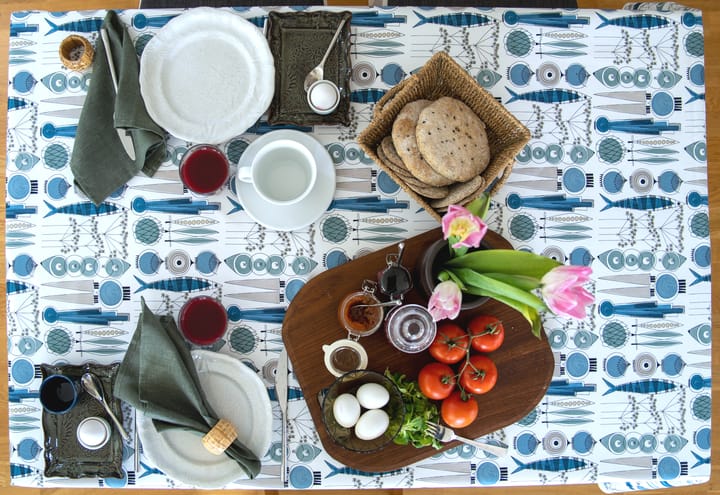 Picknick ύφασμα, Μπλε-μπεζ Almedahls