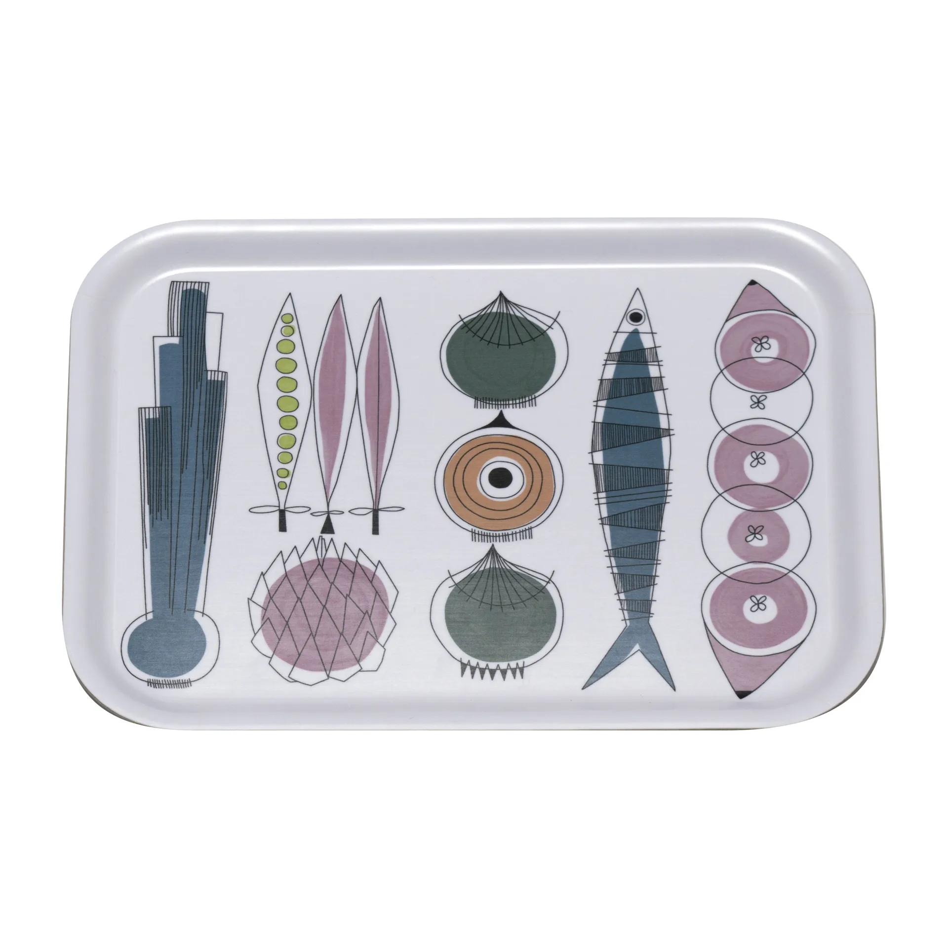 Picknick δίσκος 20x27 cm, μπλε ροζ-πολύχρωμο Almedahls