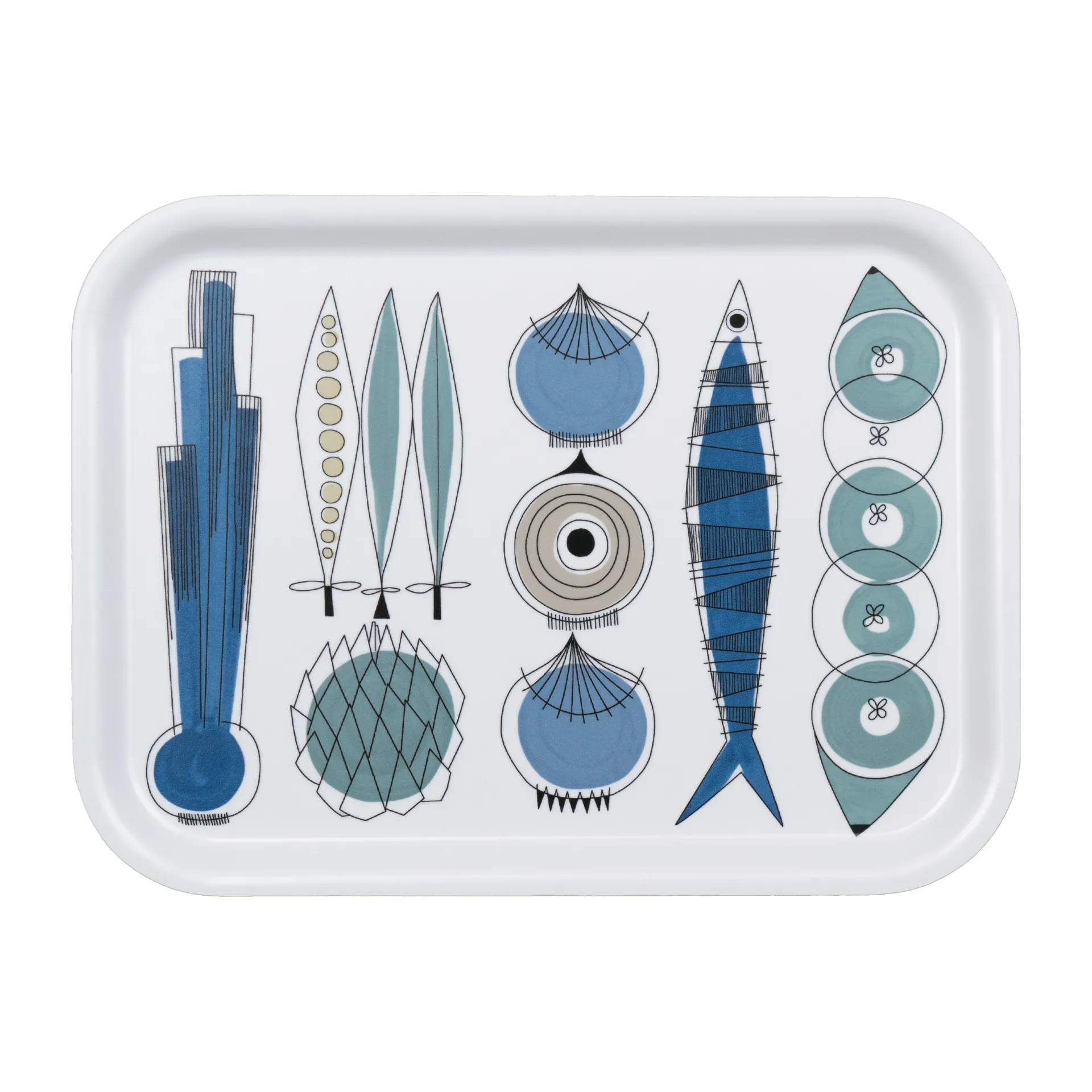 Picknick δίσκος 20x27 cm, Μπλε-μπεζ Almedahls