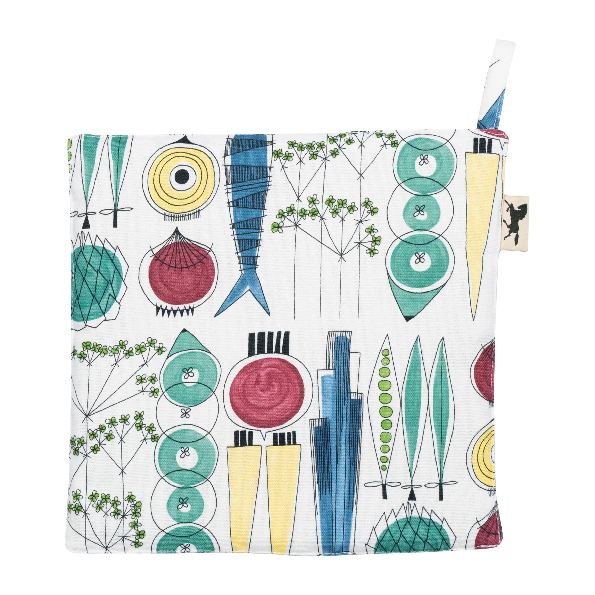 Γάντι φούρνου Picknick 23x23 cm μικρό σχέδιο, Multi Almedahls