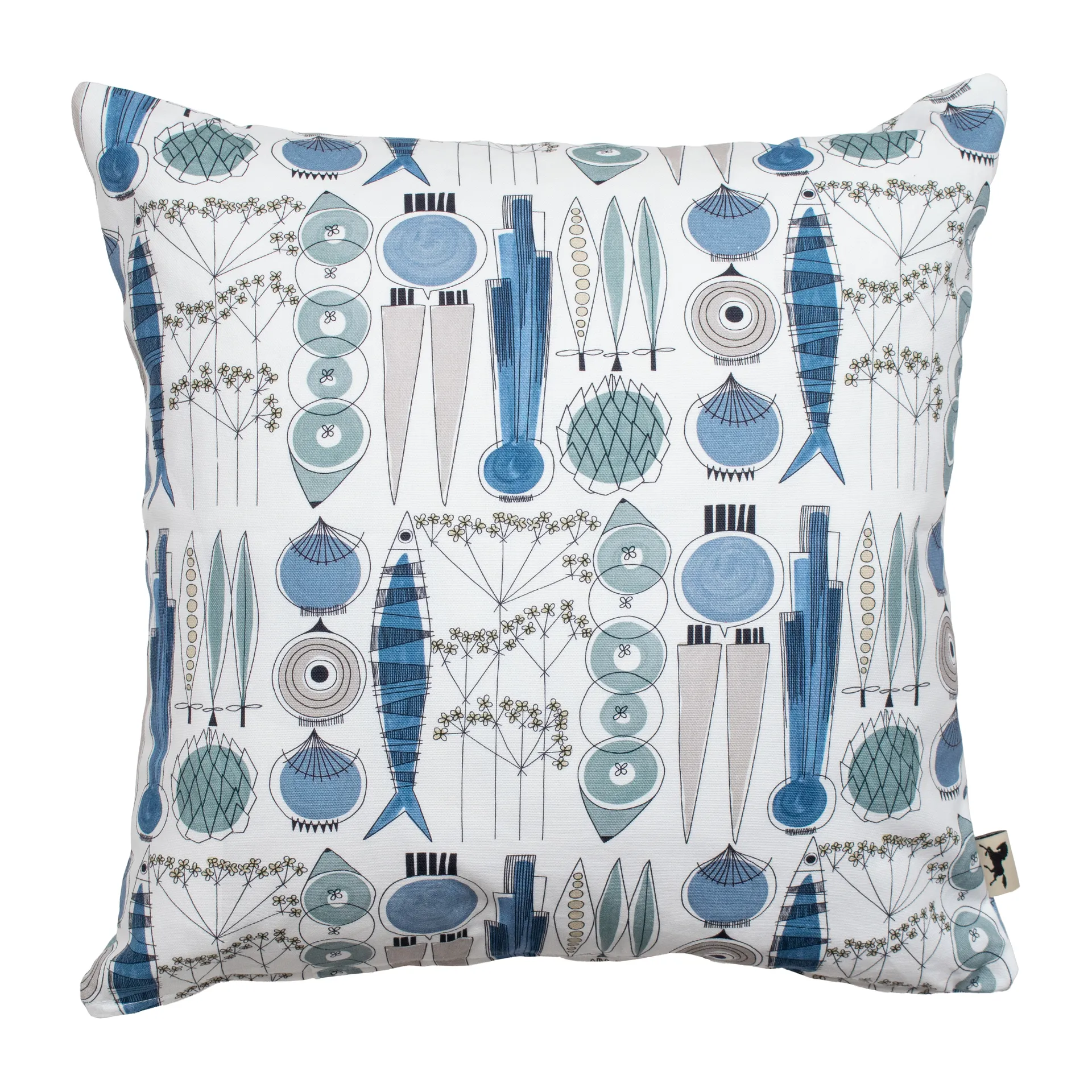 Μαξιλαροθήκη, Picknick, 47x47 εκ, Μπλε-μπεζ Almedahls