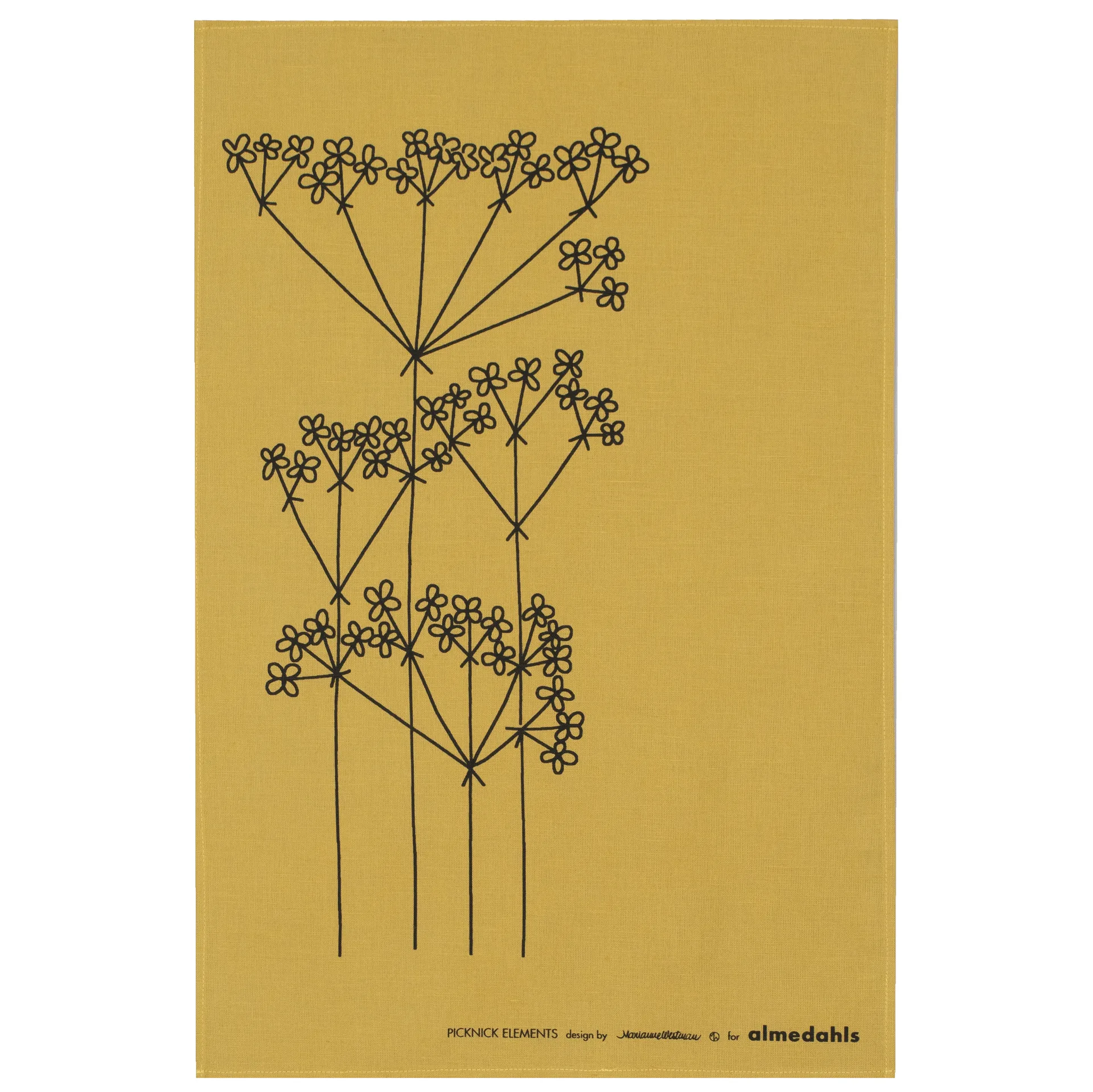 Picknick πετσέτα κουζίνας, Ώχρα Almedahls