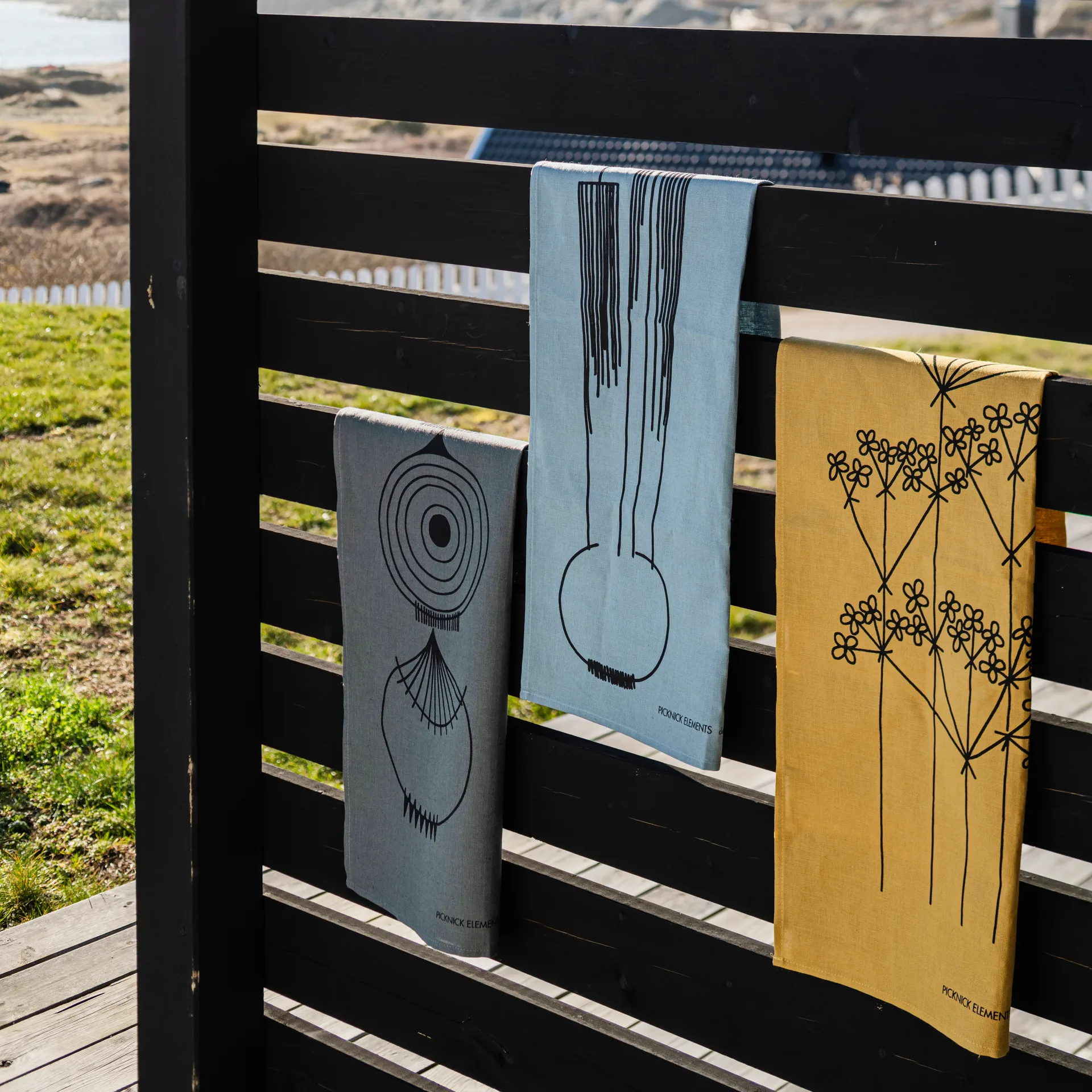 Picknick πετσέτα κουζίνας, Ώχρα Almedahls