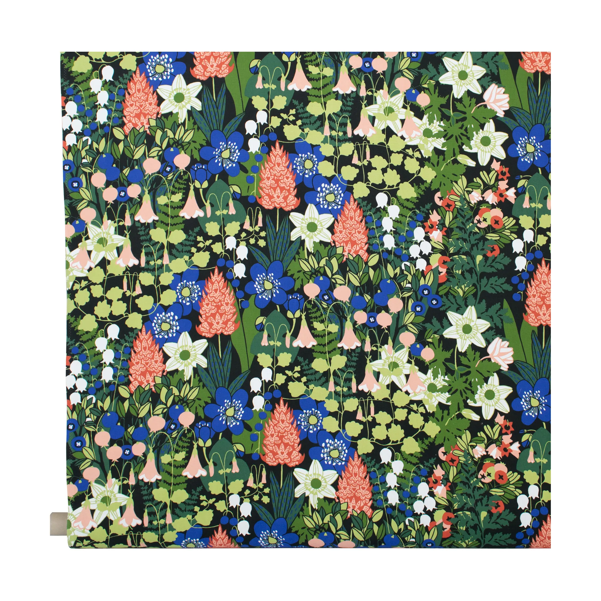 Ύφασμα Skogen, Μαύρο-πράσινο-ροζ Almedahls