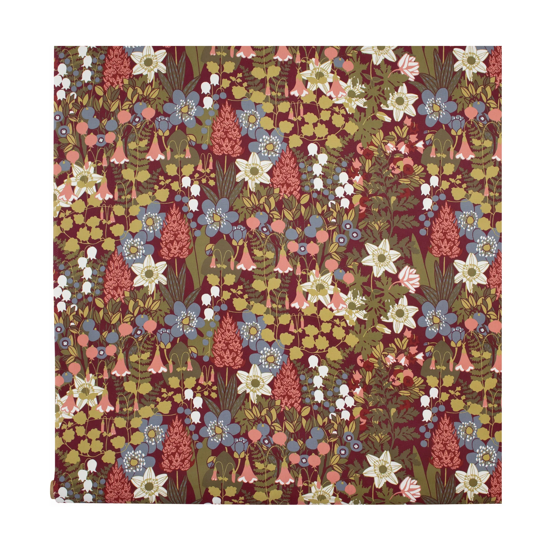 Ύφασμα, Skogen, Κόκκινο του κρασιού Almedahls