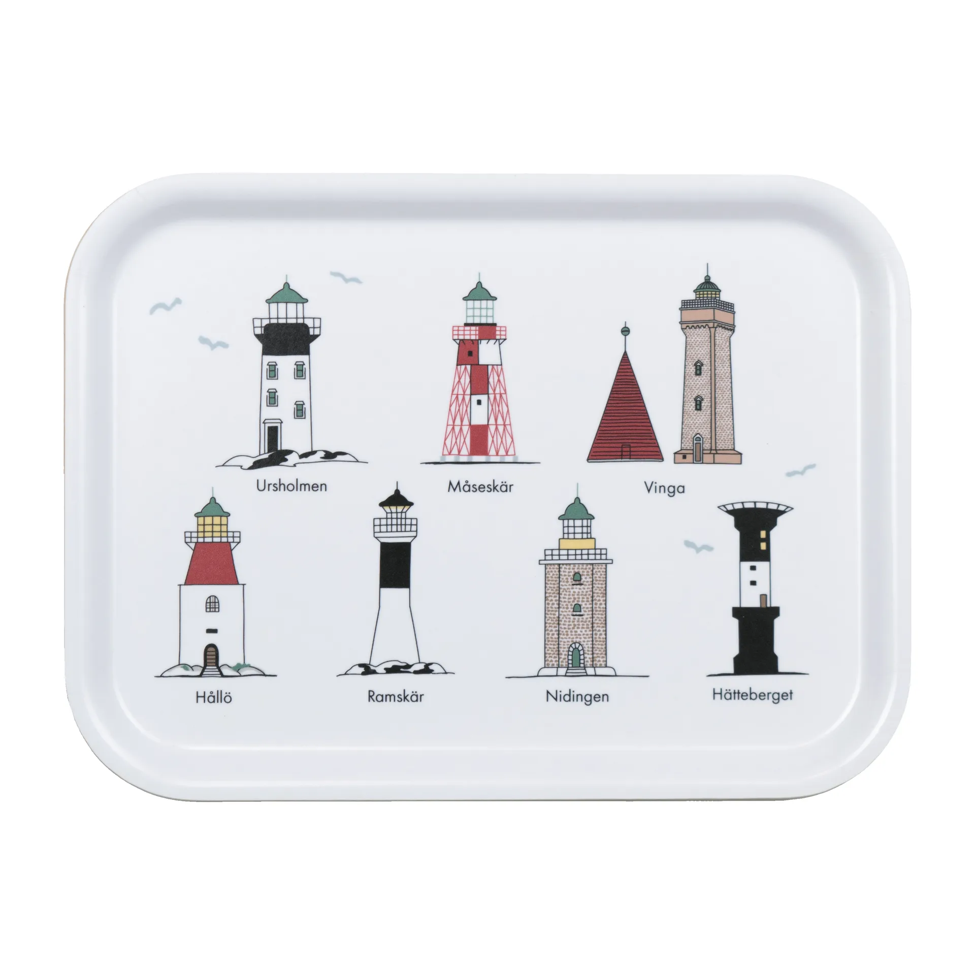 Δίσκος Svenska fyrar 20x27 cm, Multi Almedahls