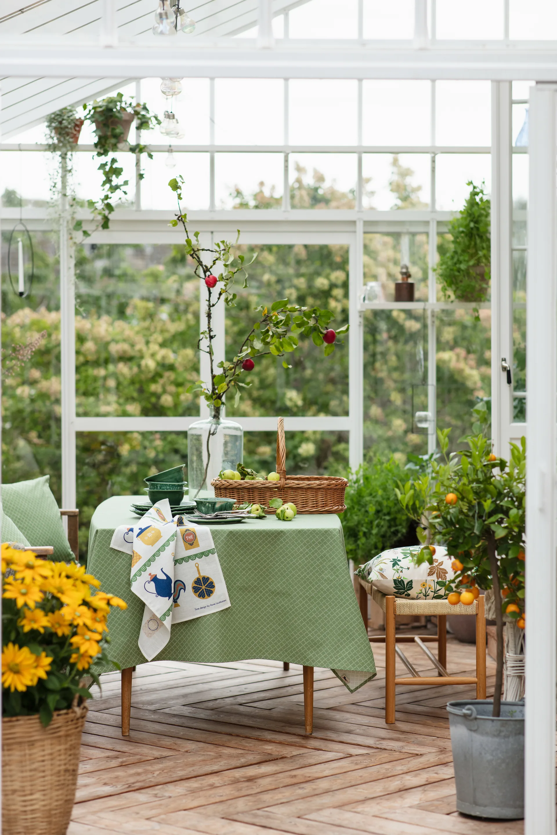 Time πετσέτα κουζίνας 47x70 cm, Μπλε-κίτρινο Almedahls