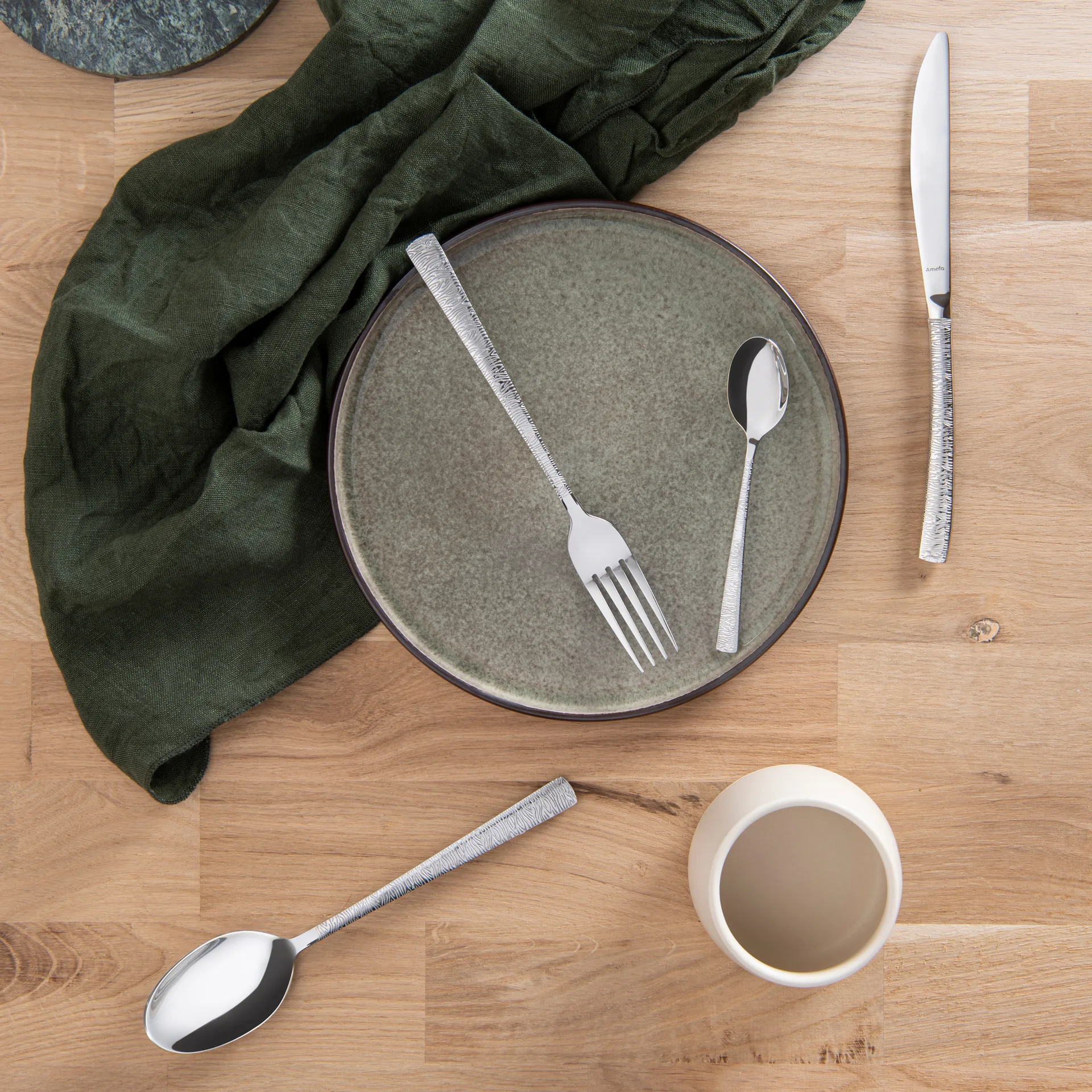 Σετ μαχαιροπήρουνα Havanne Jungle 24 τεμαχίων, Ανοξείδωτο ατσάλι Amefa