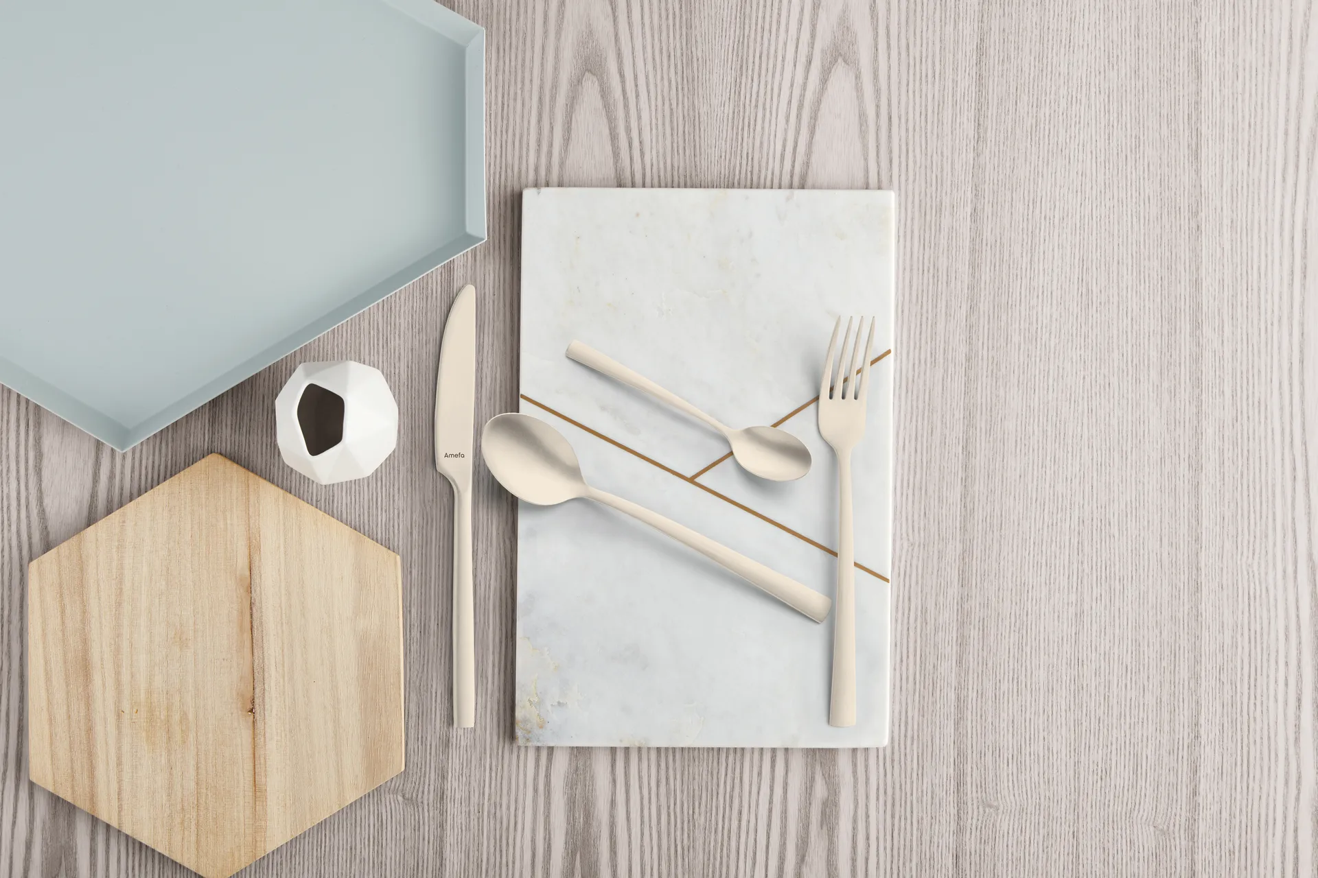 Σετ μαχαιροπήρουνων Manille Vintage 16 τεμαχίων, Champagne Amefa