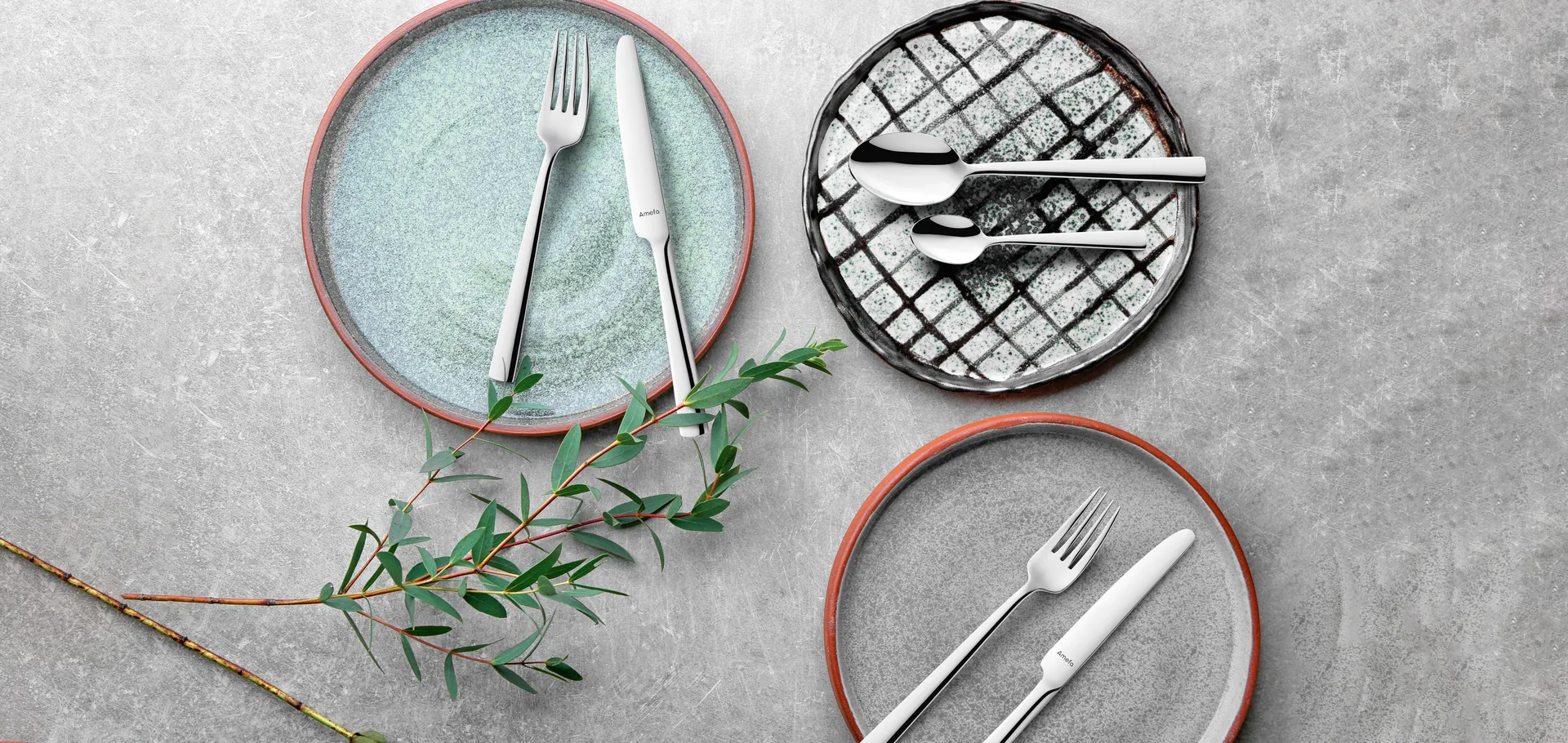 Σετ μαχαιροπίρουνων Moderno 24 τεμαχίων, Ανοξείδωτο ατσάλι Amefa