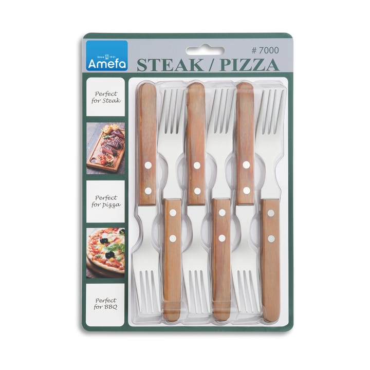 Pizza πιρούνια για γκριλ, σετ 6 τεμαχίων, Βελανιδιά Amefa