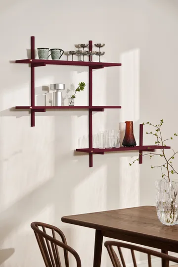 A-Light Shelf ράφι τοίχου Special Edition - Wine red 90x21x35 cm - Andersen Furniture