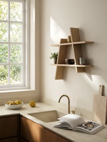 A-Shelf ράφι τοίχου Large 78x12x67 εκ - Oak - Andersen Furniture