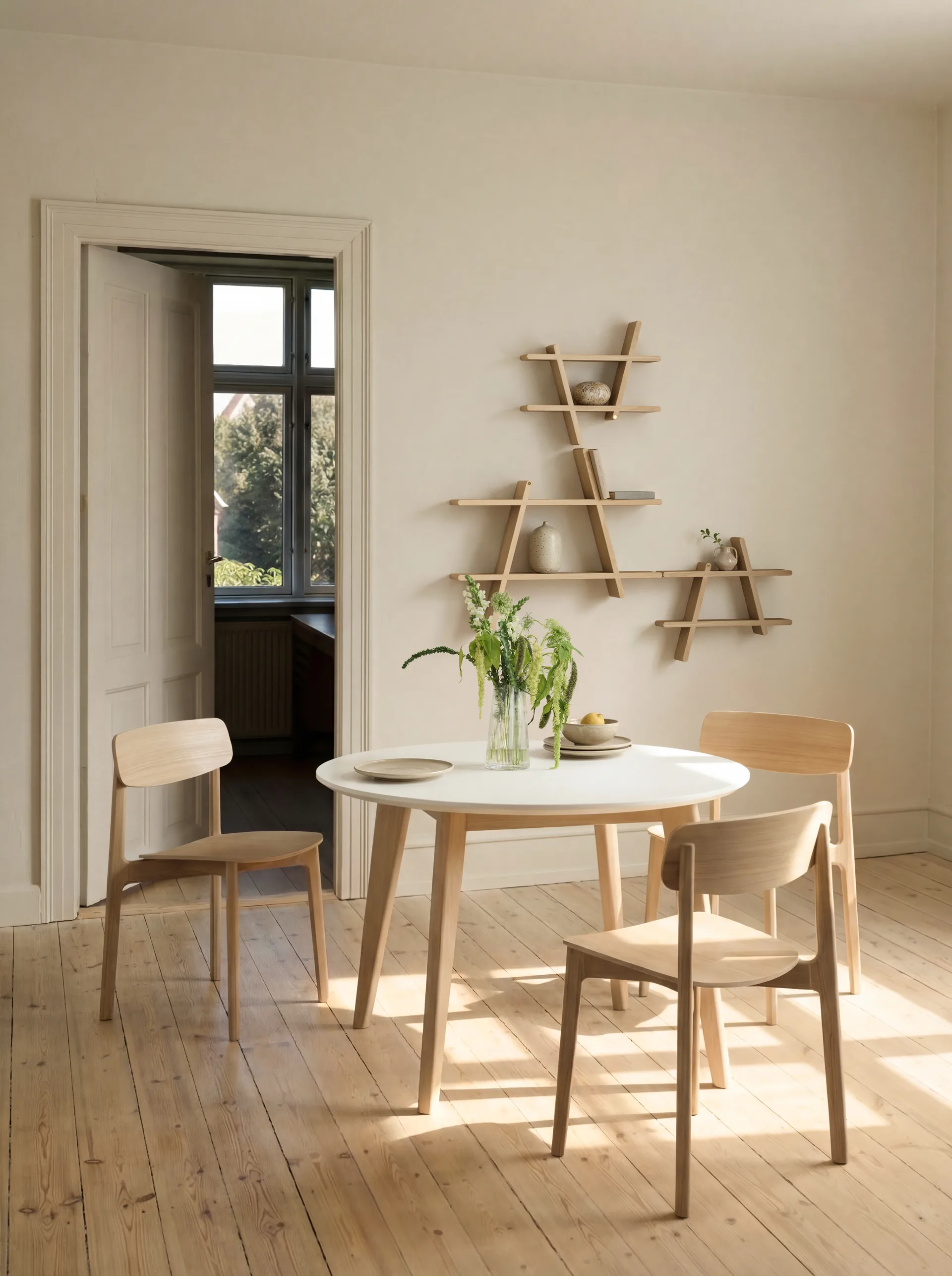 A-Shelf ράφι τοίχου Large 78x12x67 εκ, Oak Andersen Furniture