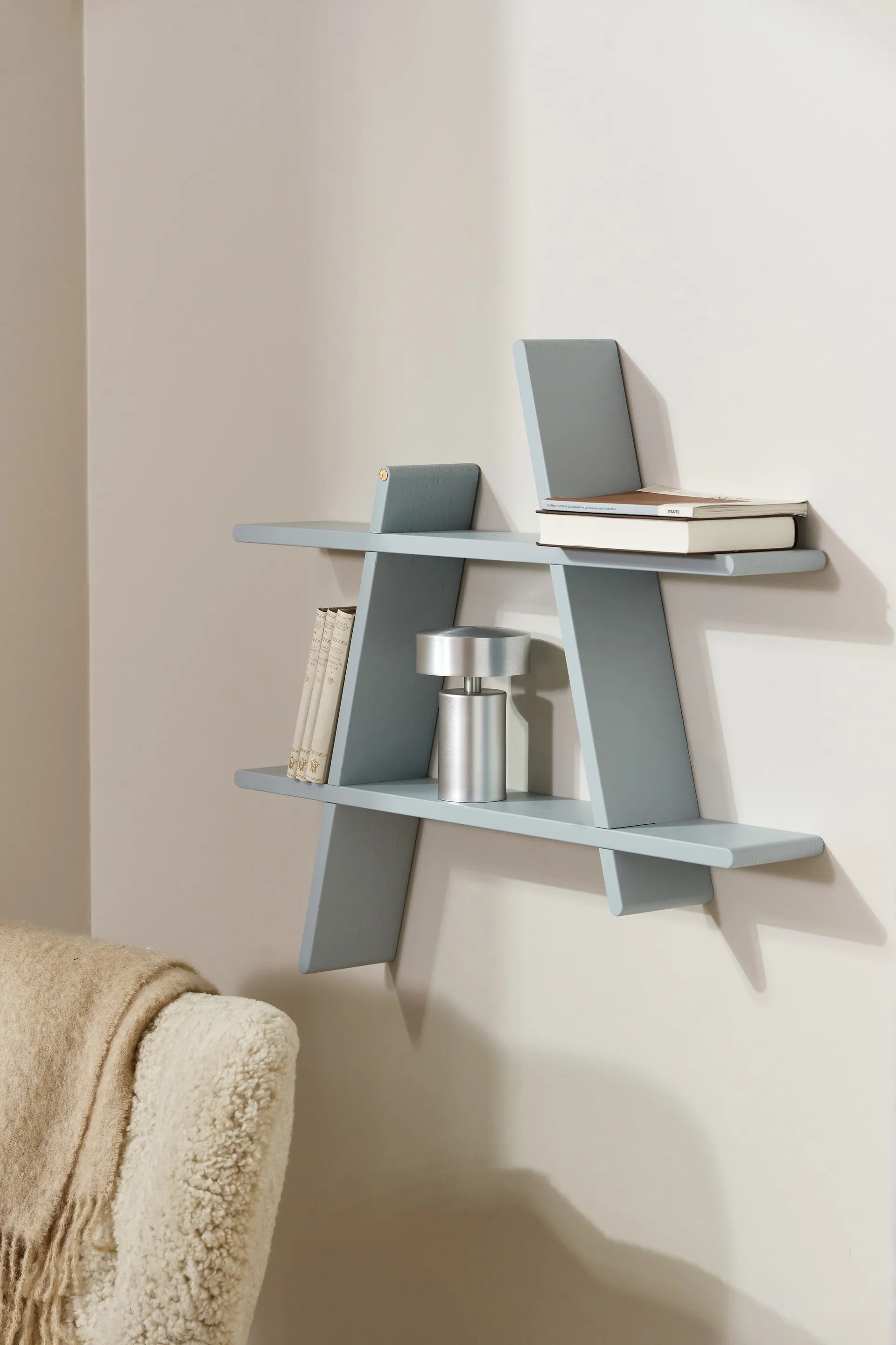 A-Shelf ράφι τοίχου Special Edition, Grey blue L 78x12x67 cm Andersen Furniture