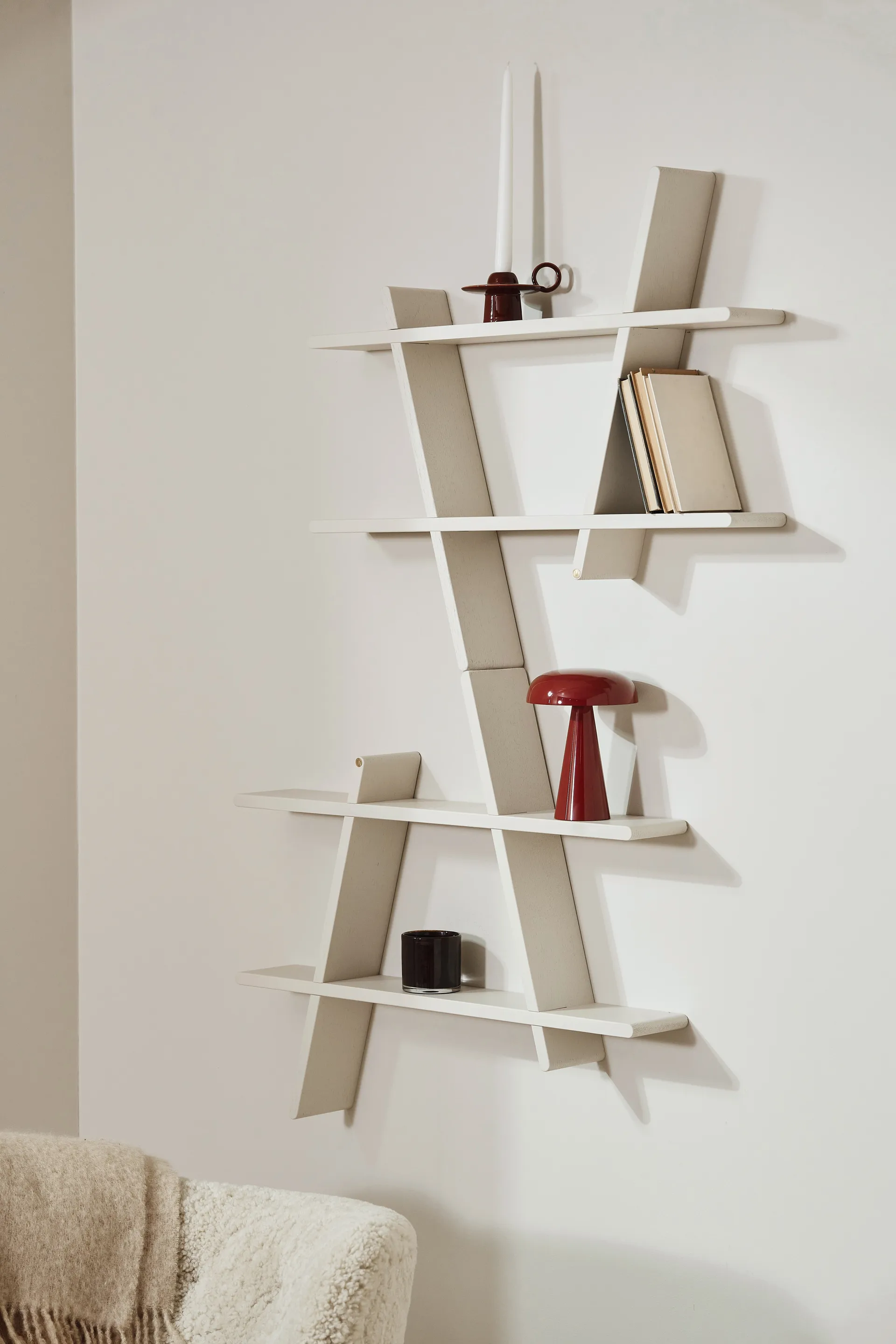 A-Shelf ράφι τοίχου Special Edition, Light beige L 78x12x67 cm Andersen Furniture