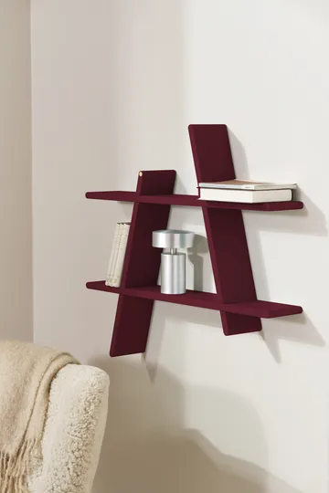 A-Shelf ράφι τοίχου Special Edition - Wine red M 52x9x46 cm - Andersen Furniture