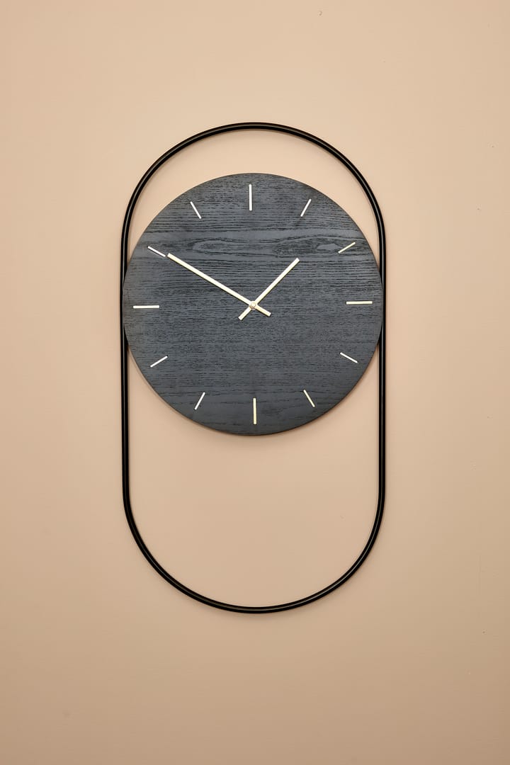 A-Wall ρολόι τοίχου 41x76 εκ, Black-brass Andersen Furniture