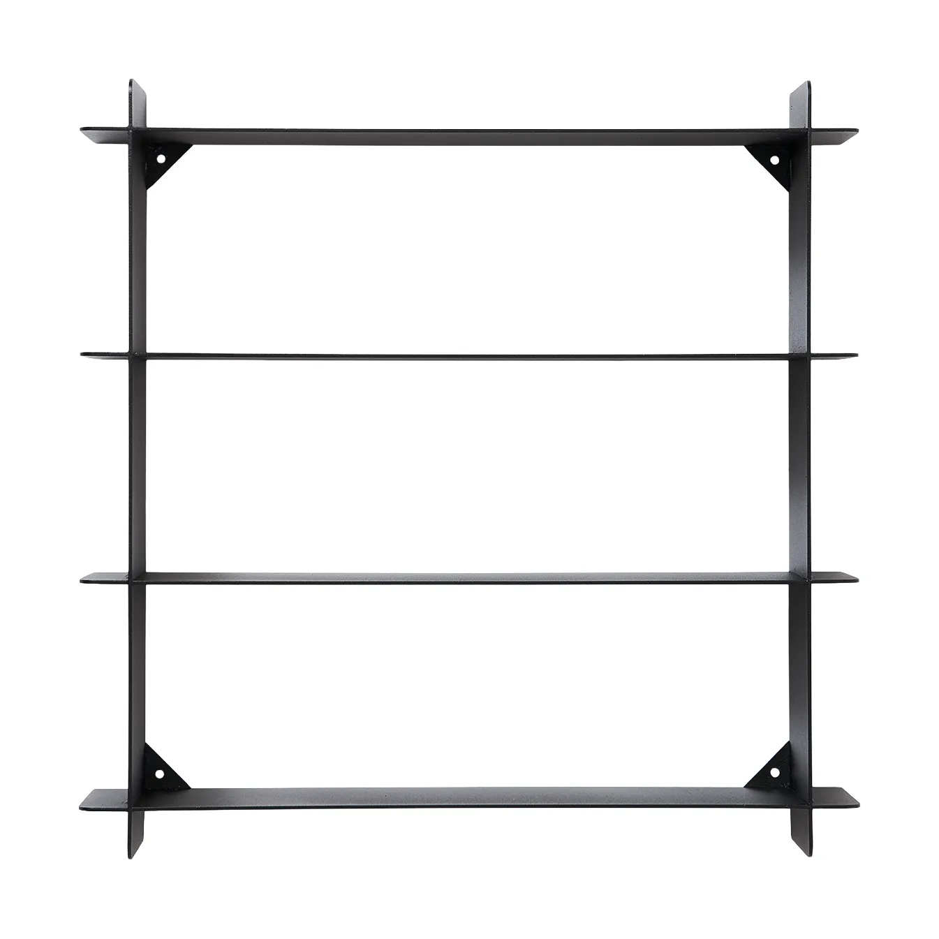 Division ράφι τοίχου, Black steel, 45x45x10 cm Andersen Furniture