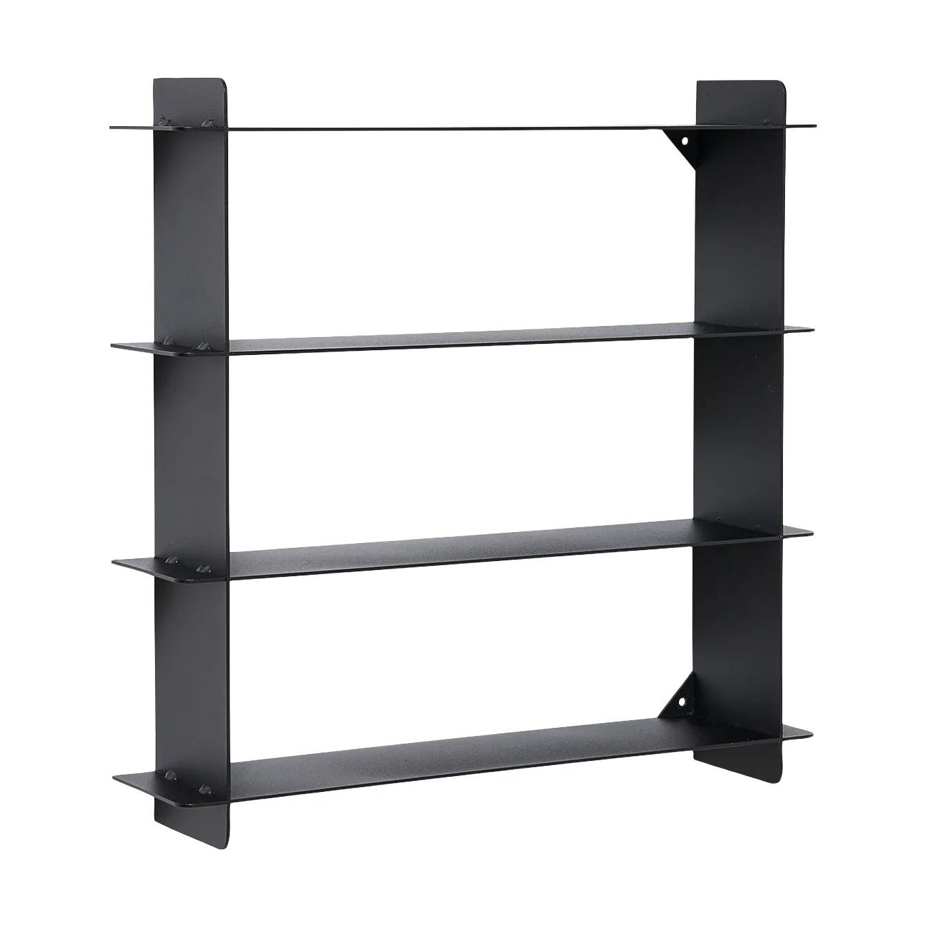Division ράφι τοίχου, Black steel, 45x45x10 cm Andersen Furniture