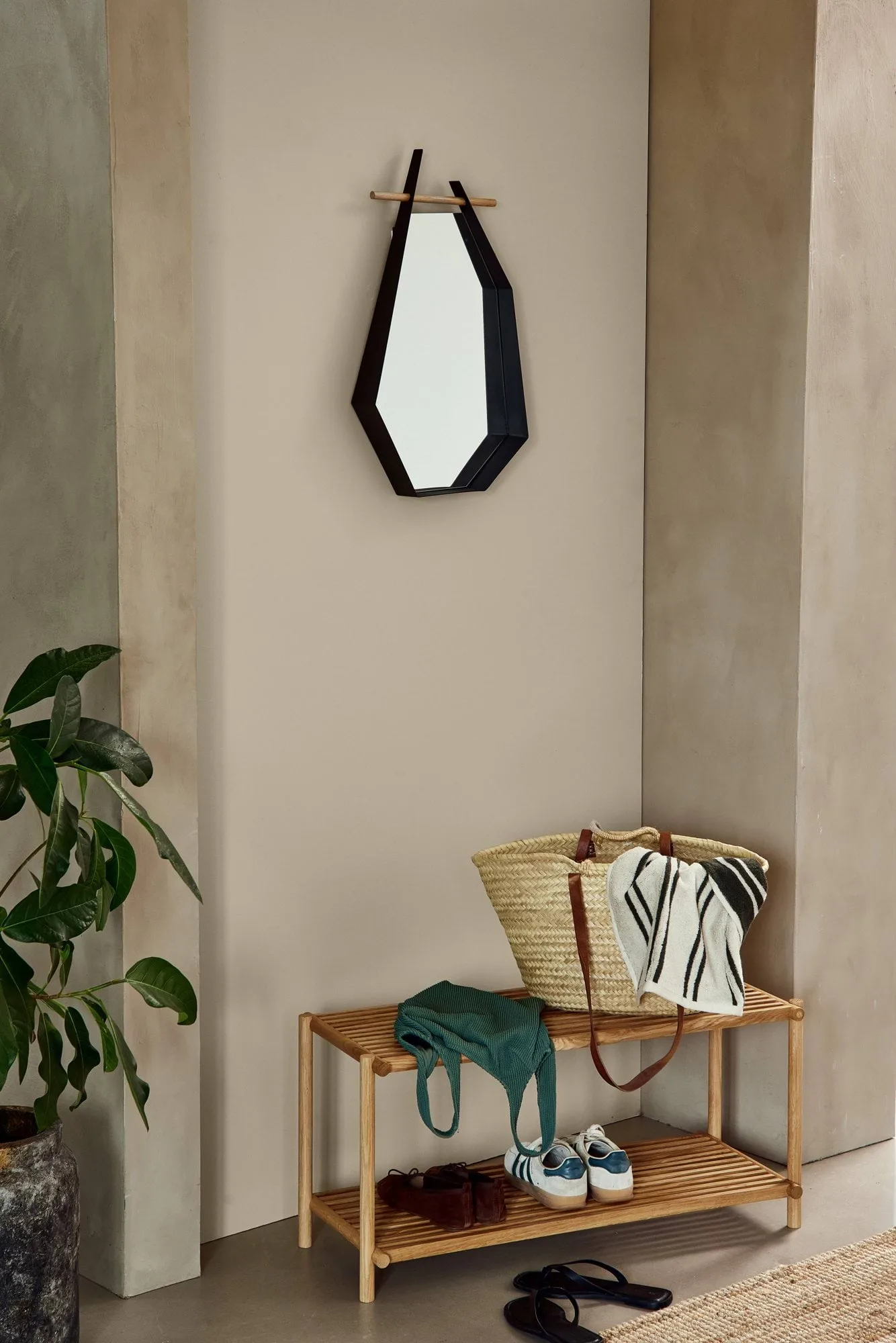 Edge καθρέφτης, Black (μαύρο) Andersen Furniture