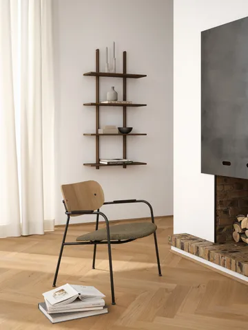 Essence ραφιέρα τοίχου - Smoked Oiled Oak, 70x25x140 cm - Andersen Furniture