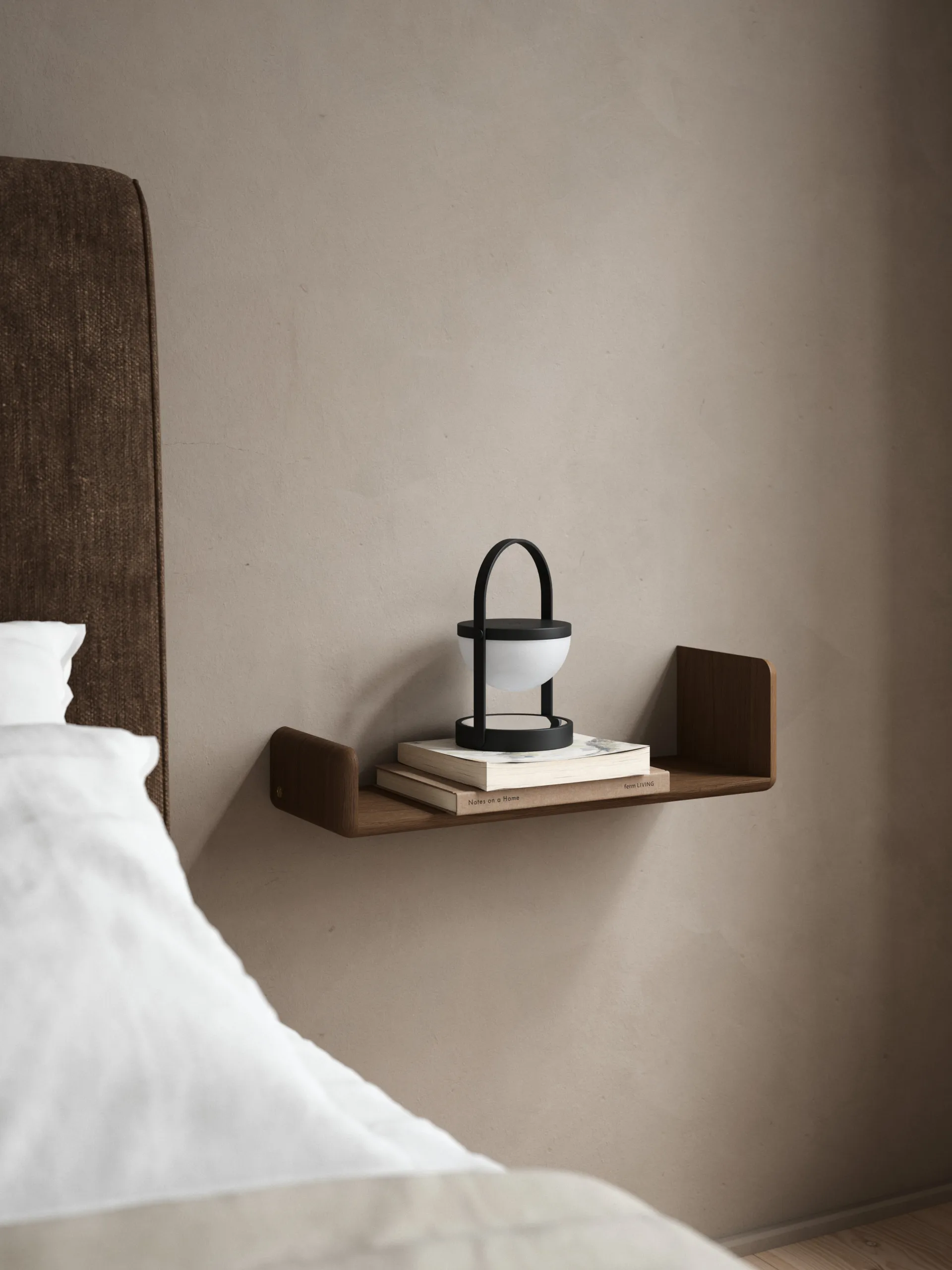 Level ραφιέρα τοίχου, Smoked Oiled Oak, 55x18x9 cm Andersen Furniture