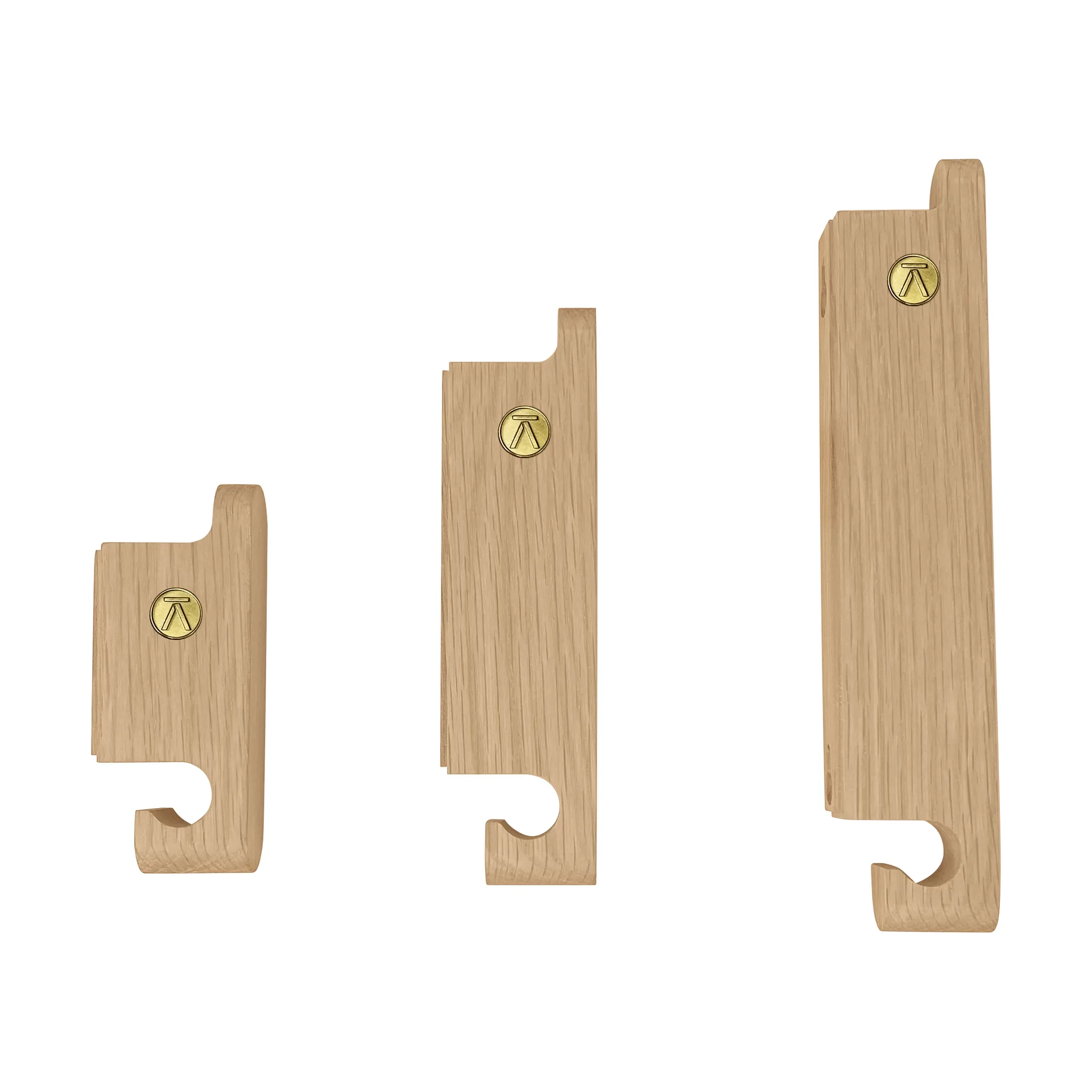 Σετ γάντζων Multi Hooks 3 τεμαχίων, Oak Andersen Furniture