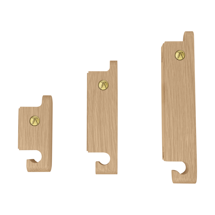 Σετ γάντζων Multi Hooks 3 τεμαχίων - Oak - Andersen Furniture