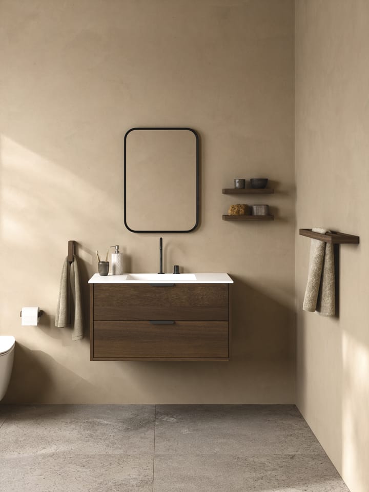 Shelf 10 ράφι τοίχου 32 εκ, Dark Stain Matt Lacquer Ash Andersen Furniture