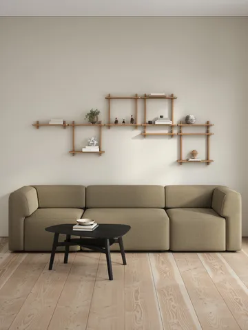 Treat επιτοίχιο ράφι μονό - Oiled Nature Oak, 50x12x11,2 cm - Andersen Furniture