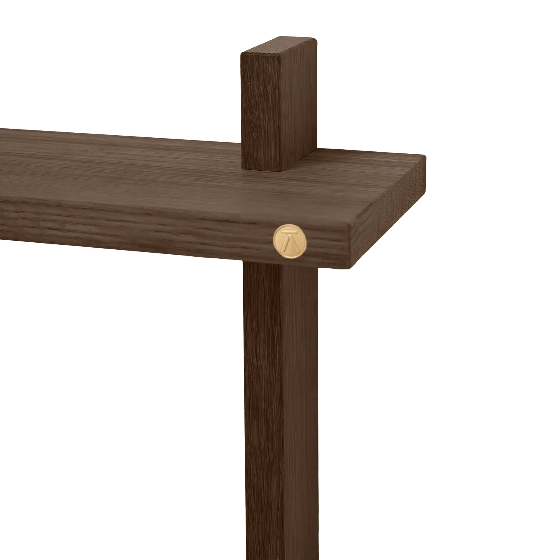 Treat διπλό ράφι τοίχου, Smoked Oiled Oak, 34x12x34 cm Andersen Furniture