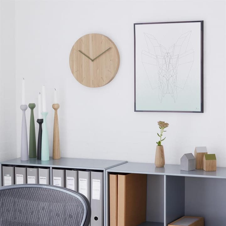 Watch:Out wall clock δρυς, δρυς-γκρι Applicata