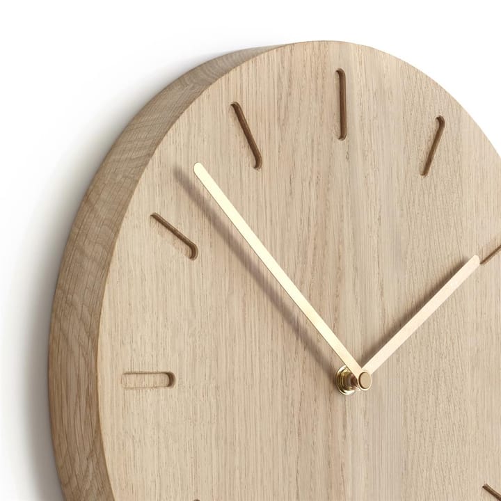 Watch:Out wall clock δρυς, δρυς-ορείχαλκος Applicata
