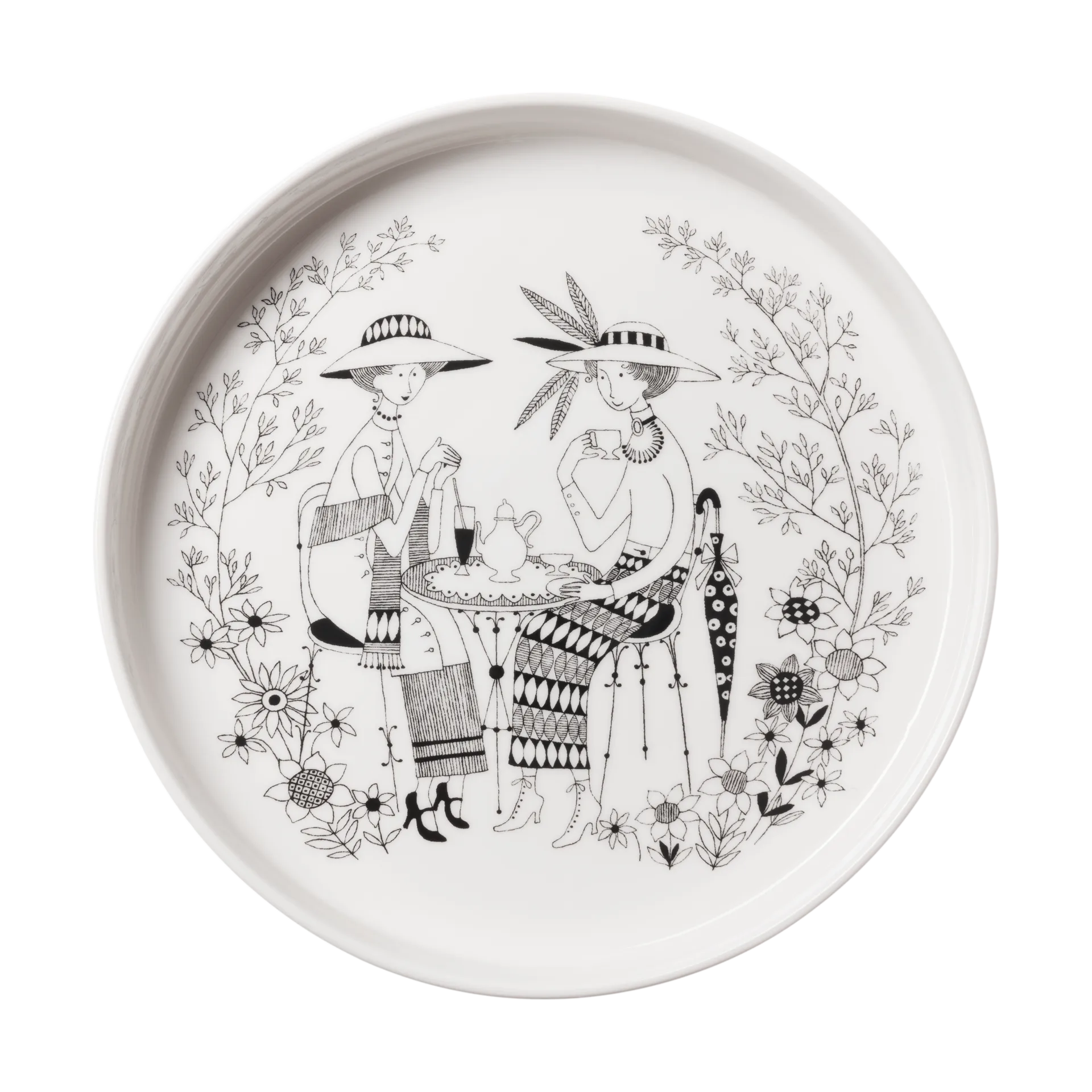 Εμιλία φόρμα για πίτα Ø28 εκ., Μαύρο-λευκό Arabia