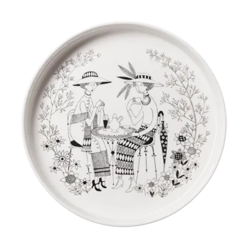 Εμιλία φόρμα για πίτα Ø28 εκ. - Μαύρο-λευκό - Arabia