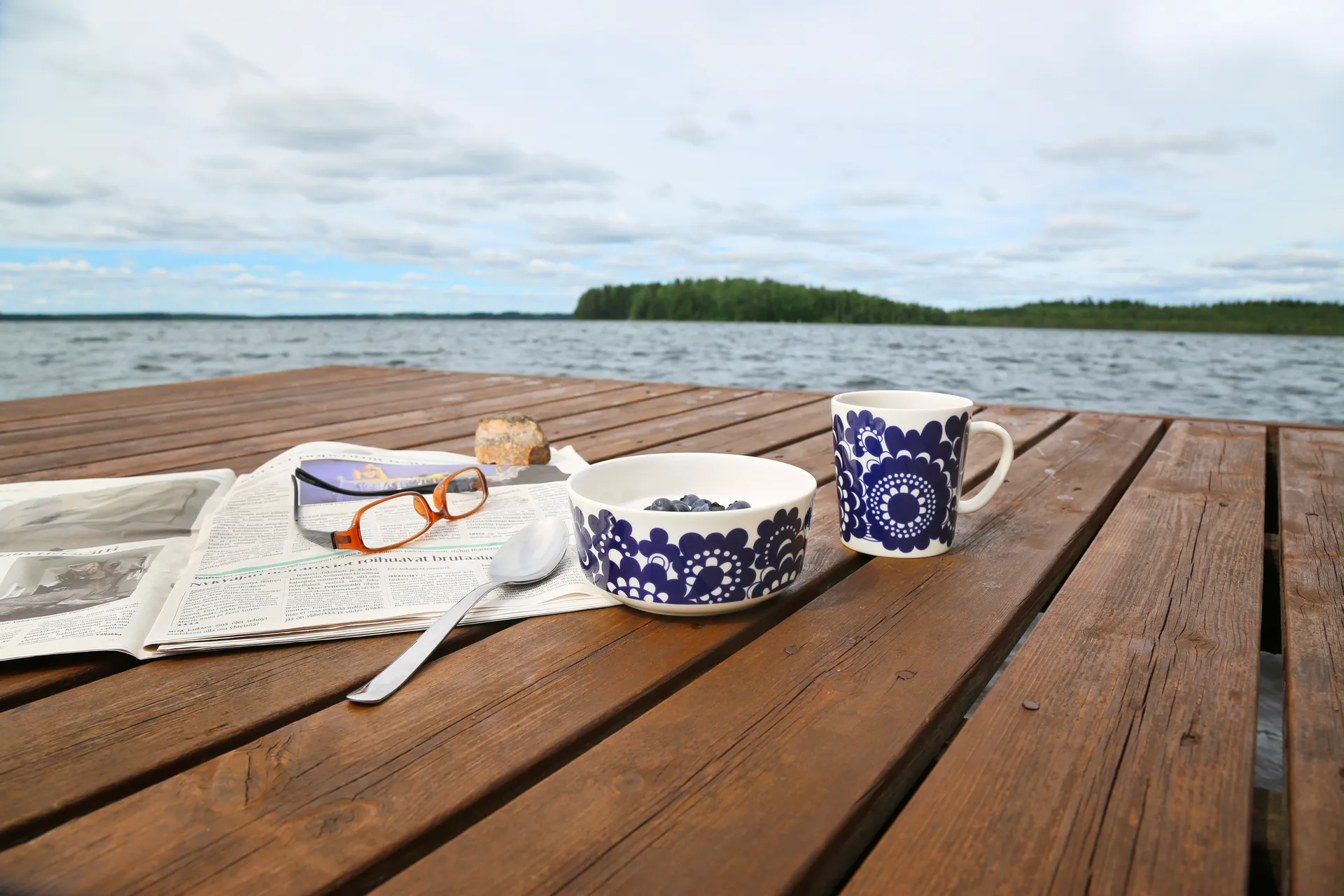 Esteri κούπα 30 cl και μπολ Ø13 cm, Μπλε Arabia