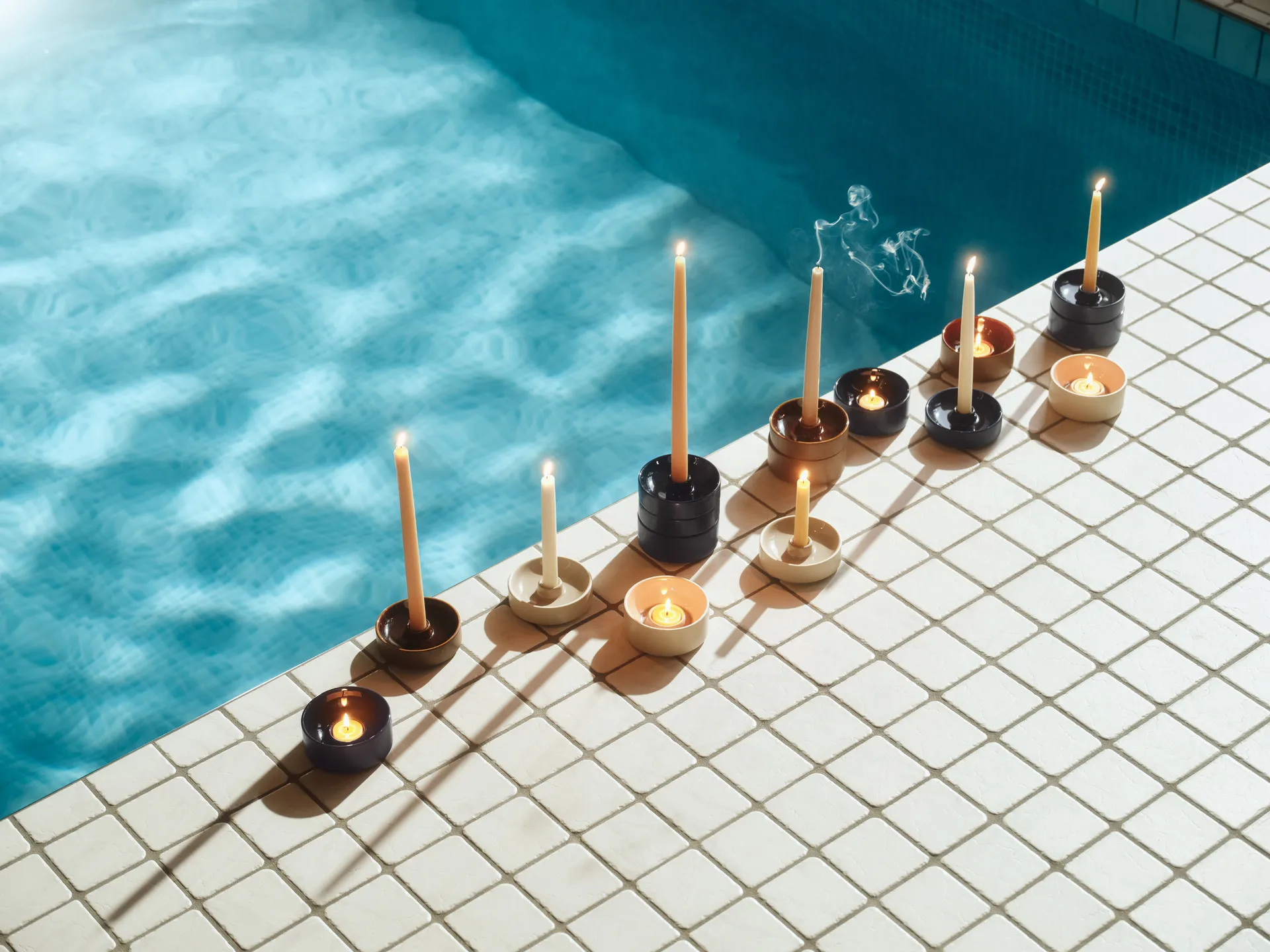 Kirnu φανάρι για κερί Ø11x5 εκ., Μπλε Arabia