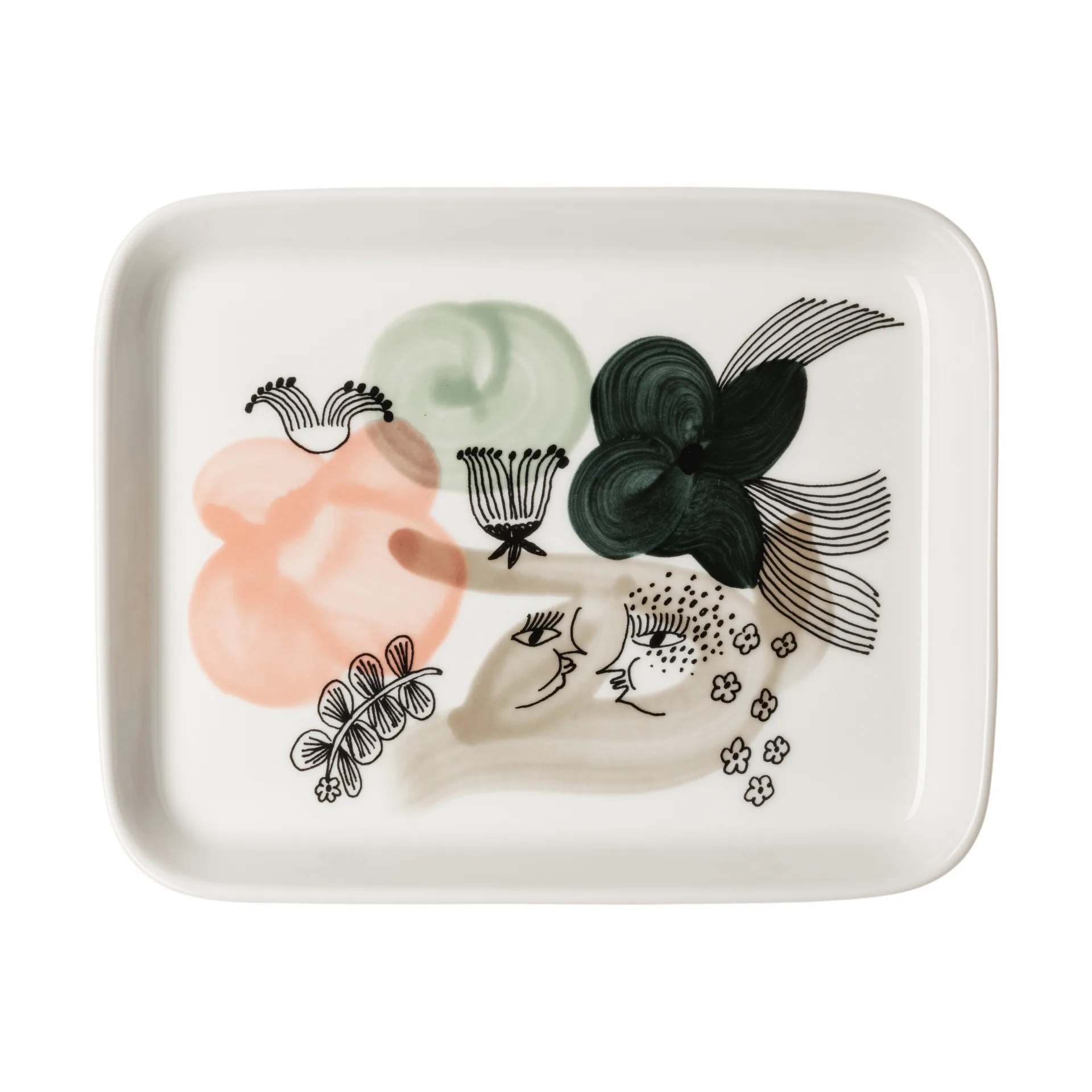 Kukkamaa πιάτο 15x19 εκ., Πράσινο Arabia