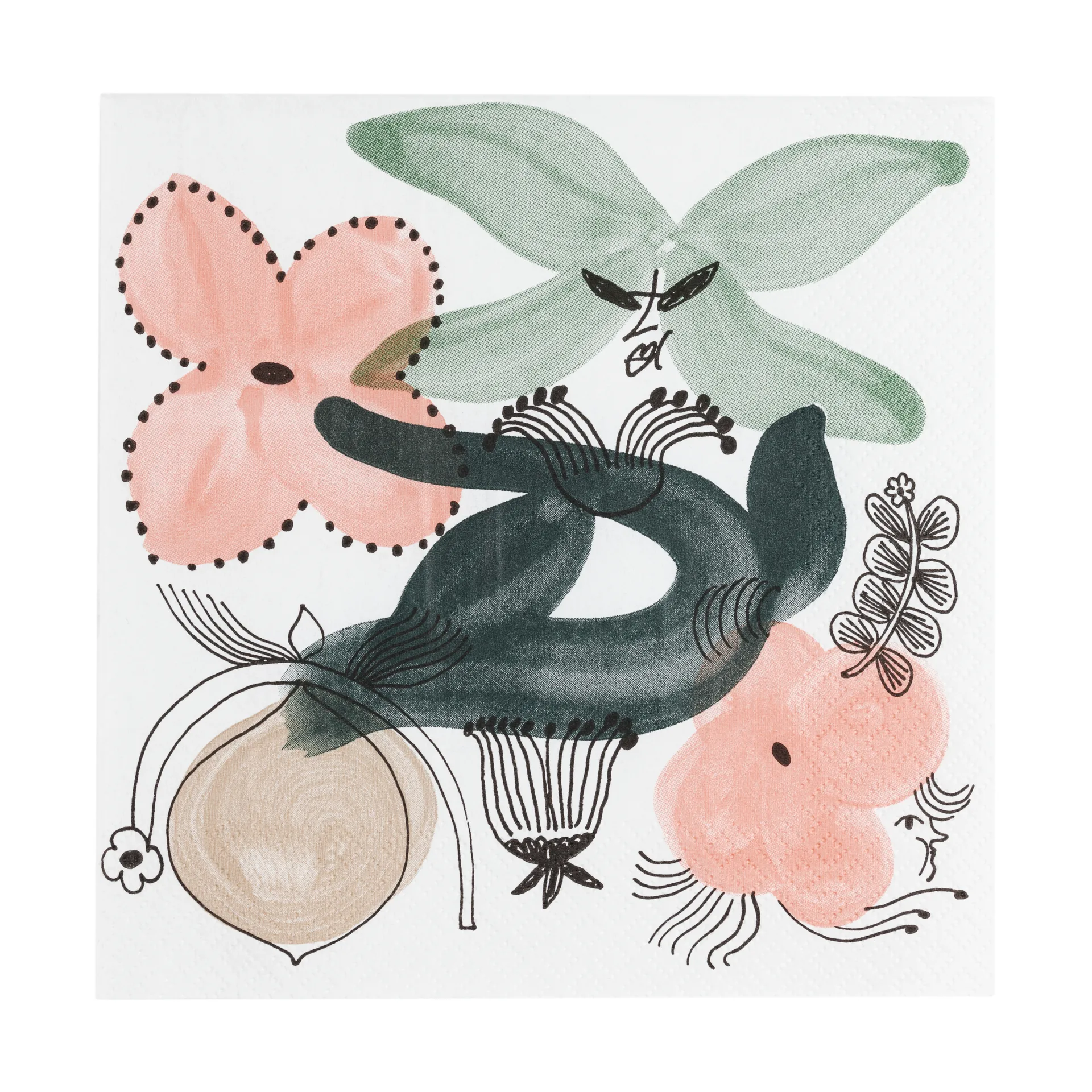 Kukkamaa χάρτινη πετσέτα 33x33 cm 20-pack, Πράσινο Arabia