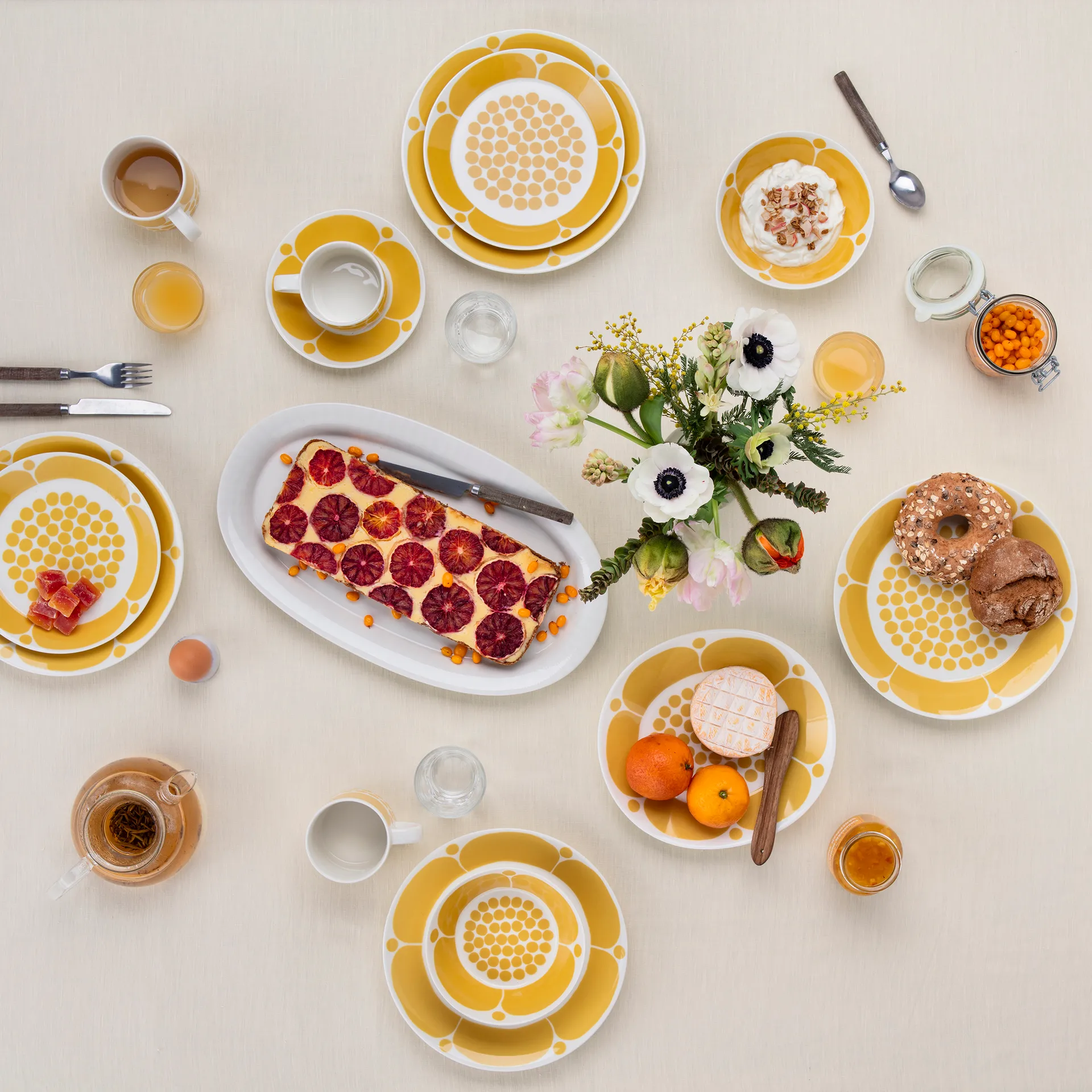 Sunnuntai βαθύ πιάτο Ø17 cm, Κίτρινο Arabia