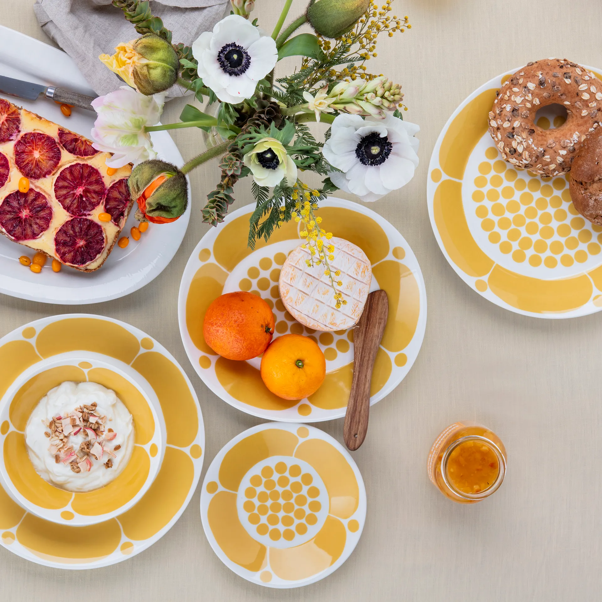 Sunnuntai βαθύ πιάτο Ø17 cm, Κίτρινο Arabia