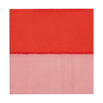 Vuokko χαρτοπετσέτα 33x33 cm 20-pack - Ροζ-κόκκινο - Arabia