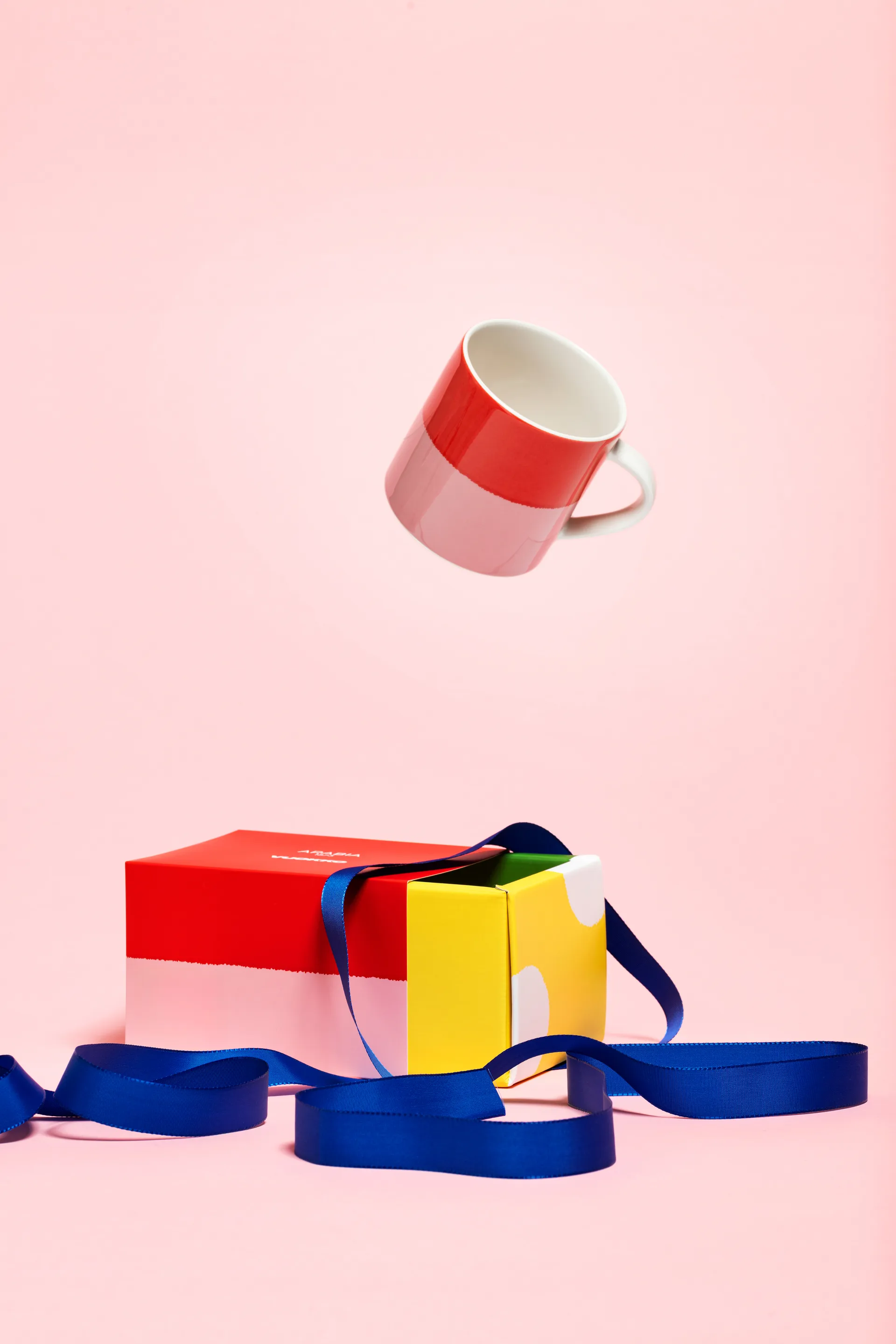 Vuokko κούπα 35 cl, 2-χρωμο ροζ-κόκκινο Arabia