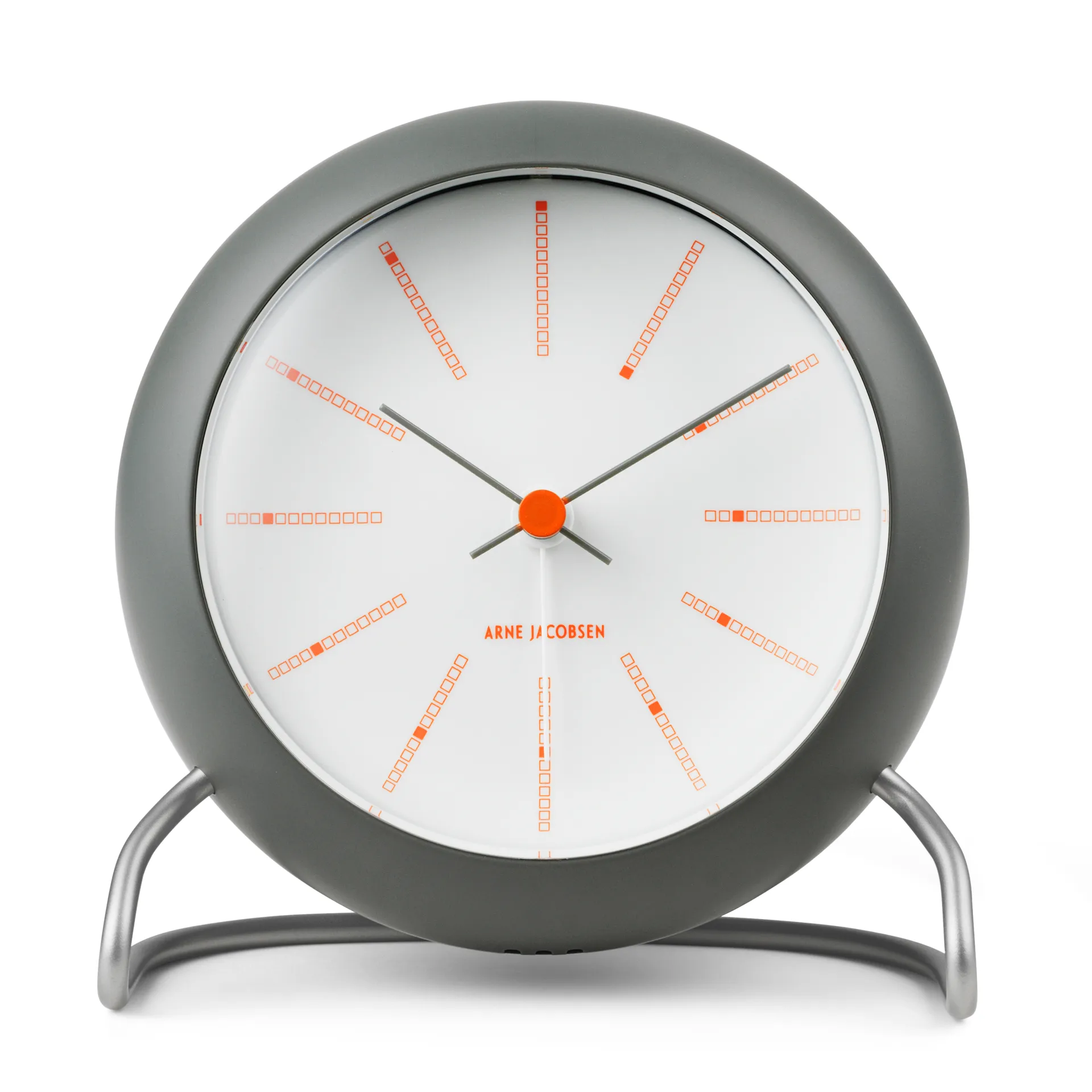 AJ Bankers επιτραπέζιο ρολόι Ø11 cm, Σκούρο γκρι Arne Jacobsen Clocks