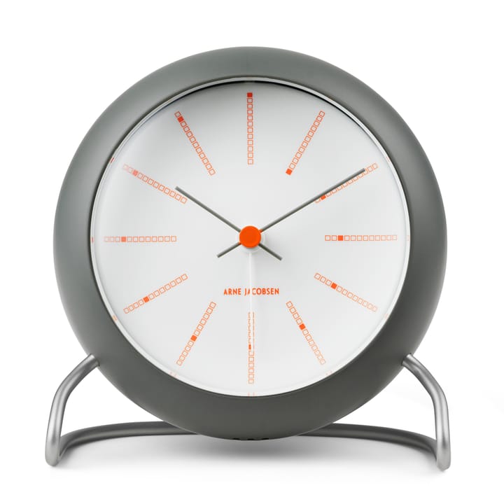 AJ Bankers επιτραπέζιο ρολόι Ø11 cm - Σκούρο γκρι - Arne Jacobsen Clocks