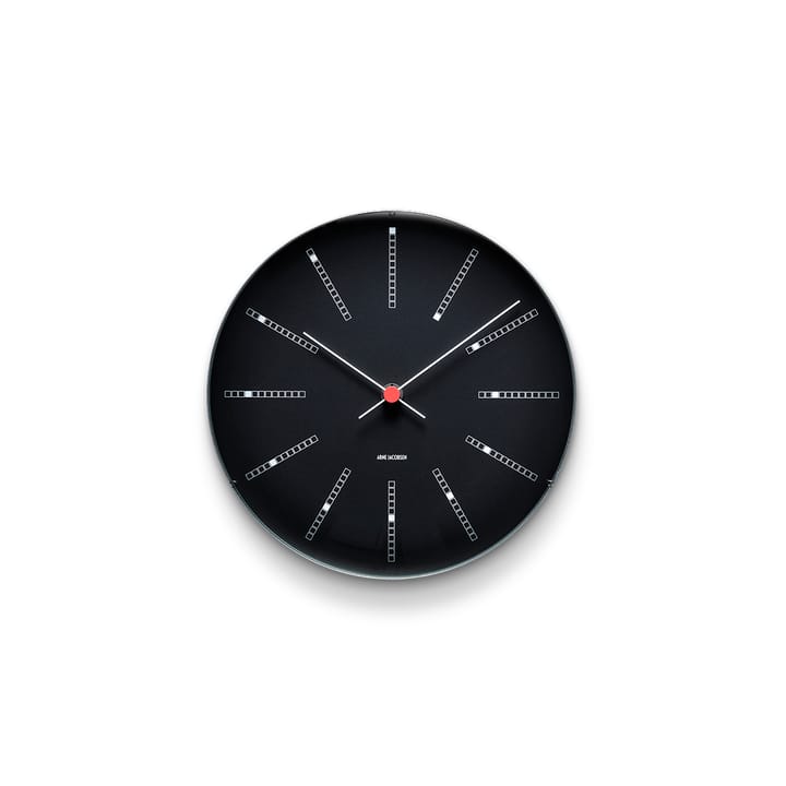 AJ Bankers ρολόι μ�αύρο - Ø 21 cm - Arne Jacobsen Clocks